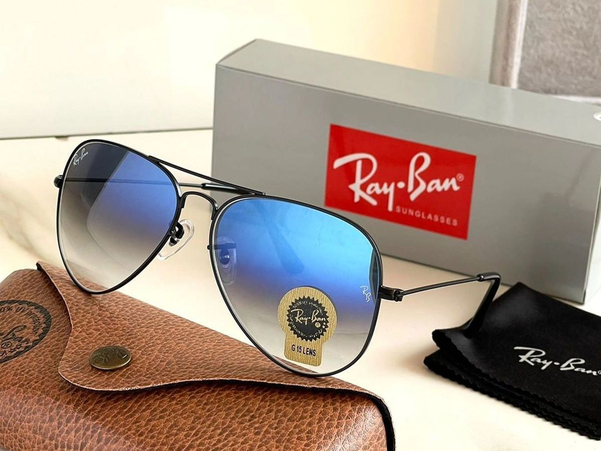 New Stylish Blue Shade & Black 3026 Wayfarer Sunglass For Unisex