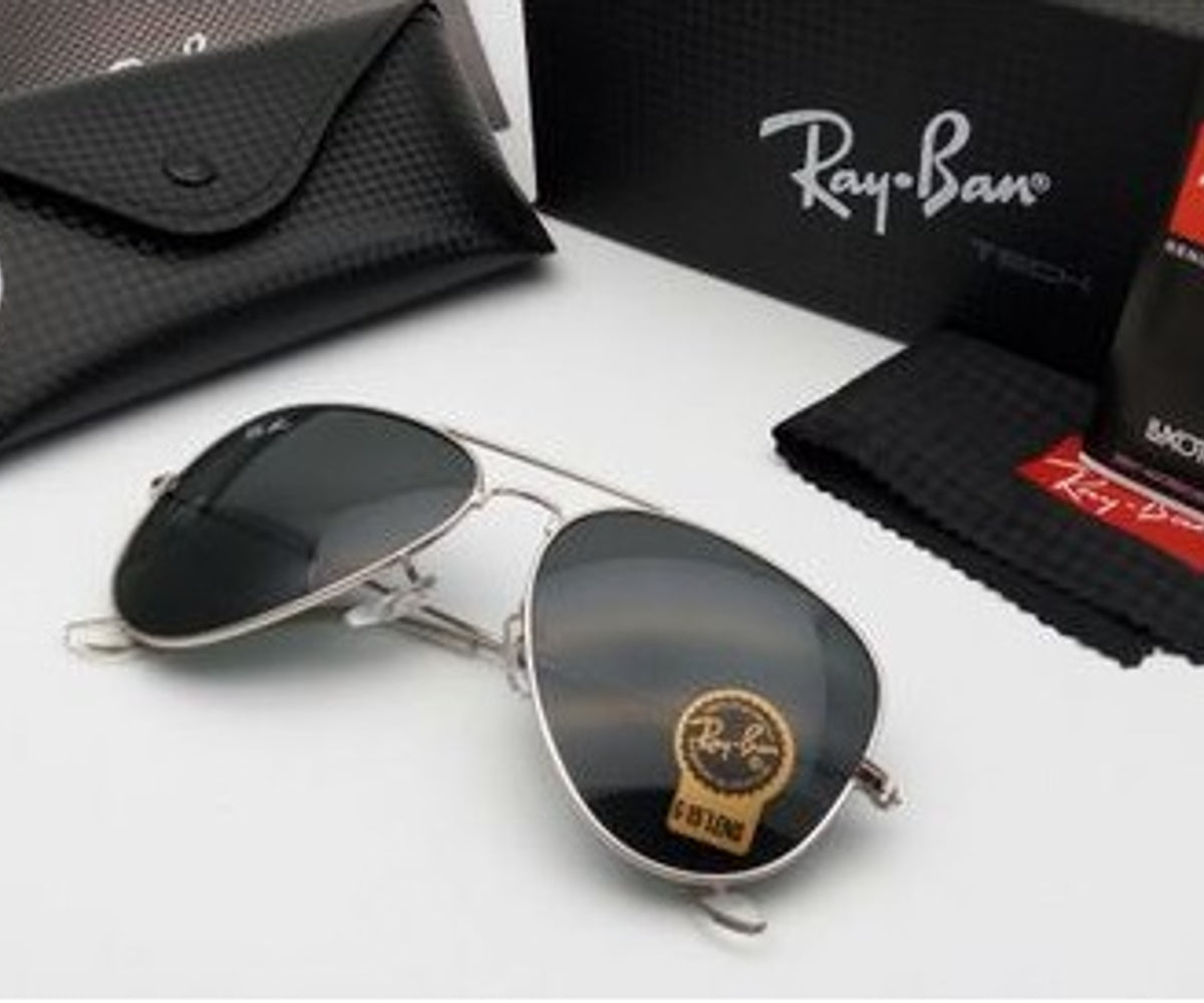 New Arrival Black & Silver 3026 Wayfarer Sunglass For Unisex