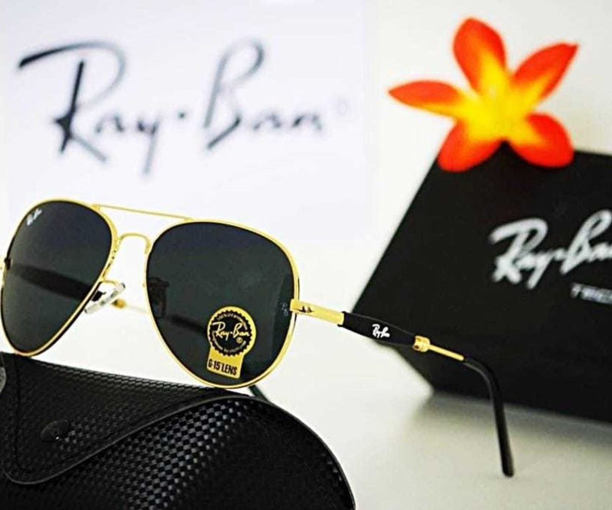 New Fashion Arrival Black & Gold 3517 Oval Trendy Hot Favorite Sunglasses For Everyone.