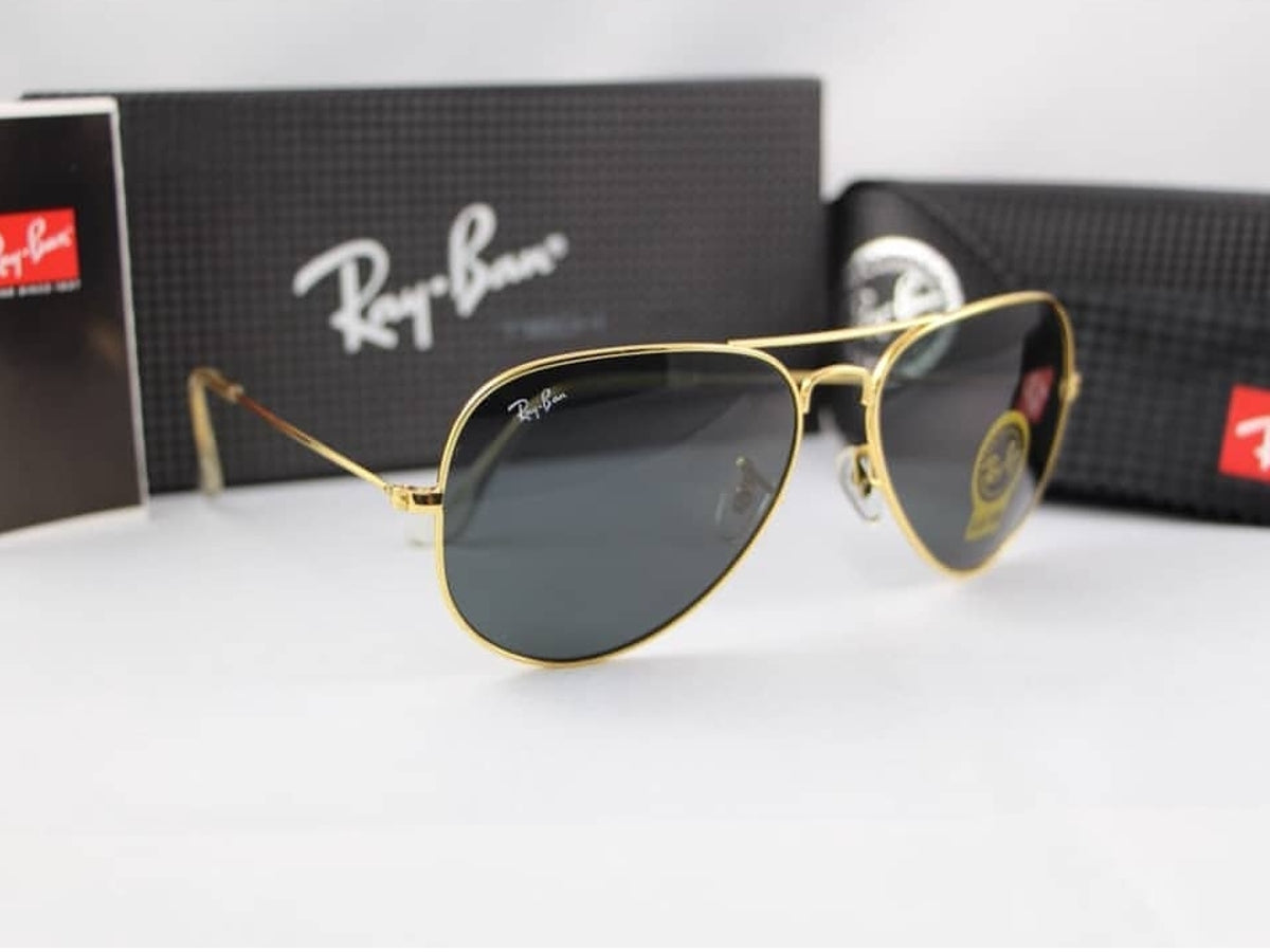 New Stylish Black & Gold 3026 Wayfarer Sunglass For Unisex