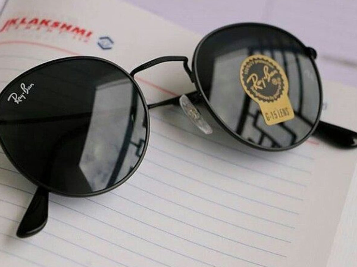 New Stylish Black & Black 3447 Round Sunglass For Unisex