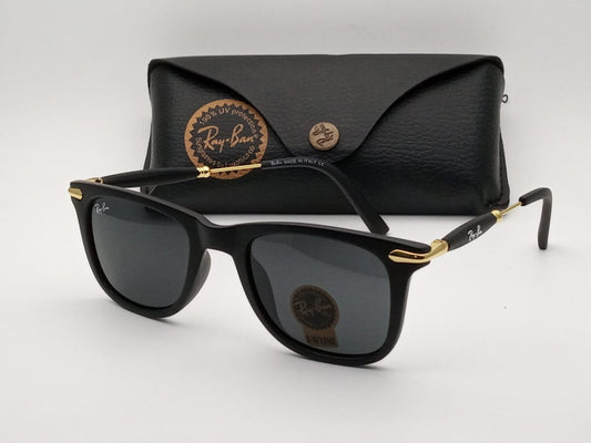 New Stylish Black & Gold 2148 Wayfarer Sunglass For Unisex