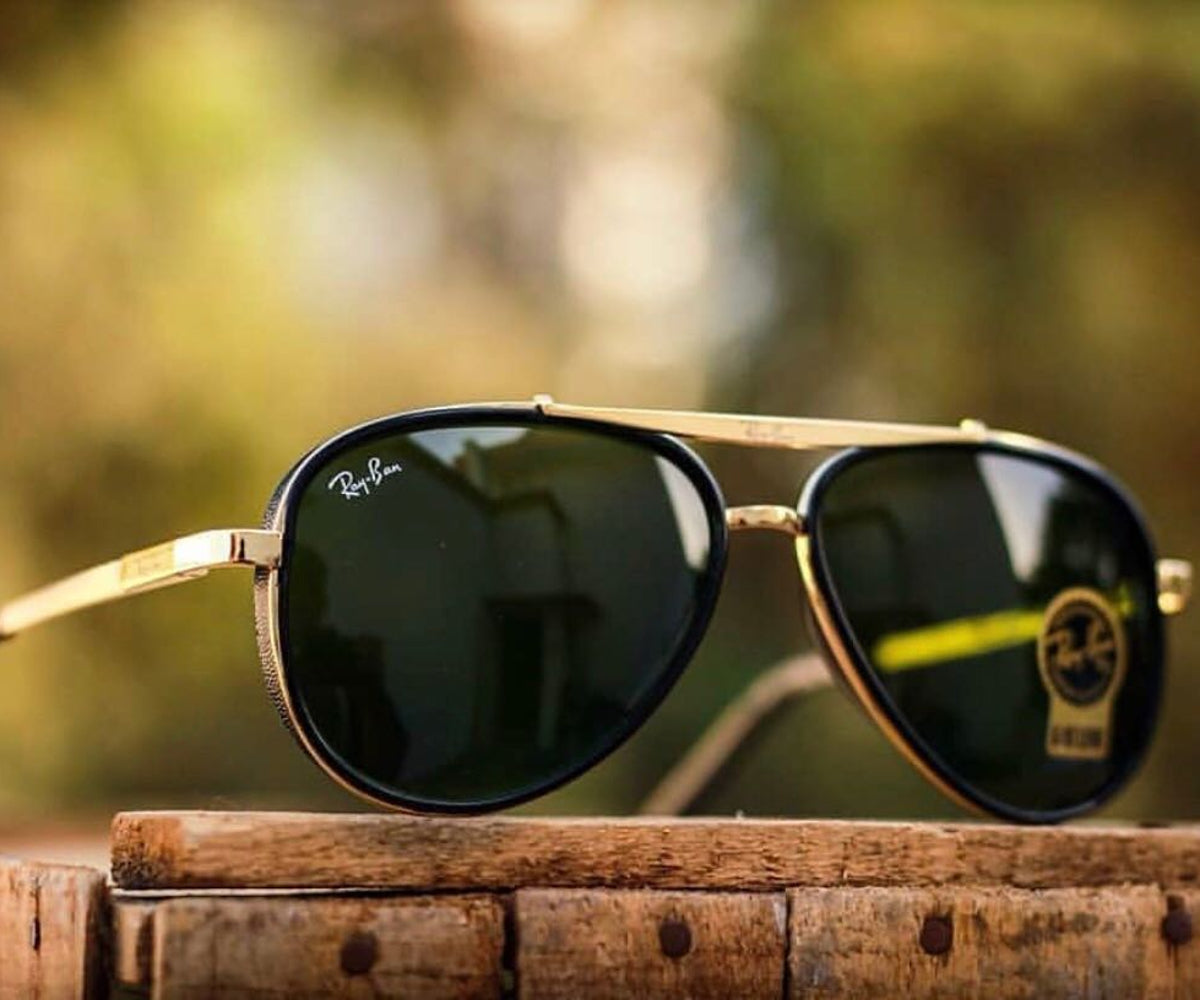 New Stylish Green & Gold 4414 Causal Latest Sunglass For Unisex.