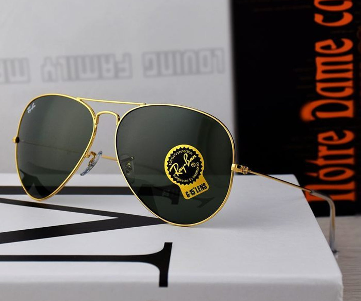 New Arrival Black & Gold 3026 Wayfarer Sunglass For Unisex