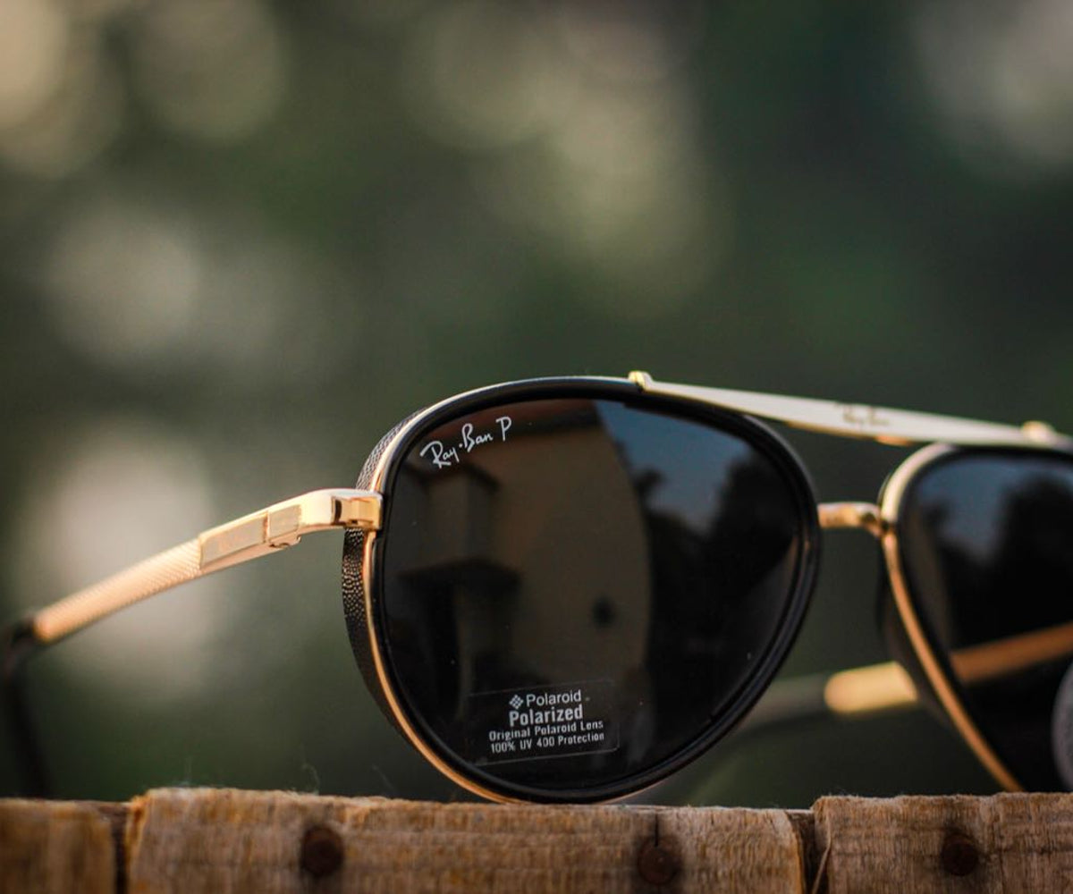 New Stylish Black & Gold 4414 Causal Latest Sunglass For Unisex.