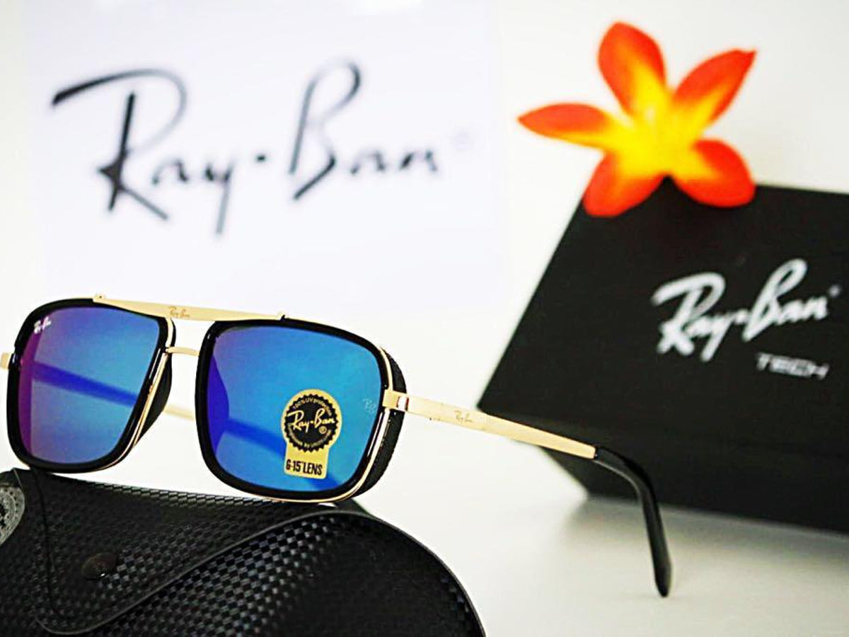 New Stylish Arrival Blue & Gold 4413 Sunglasses For Men and Women.