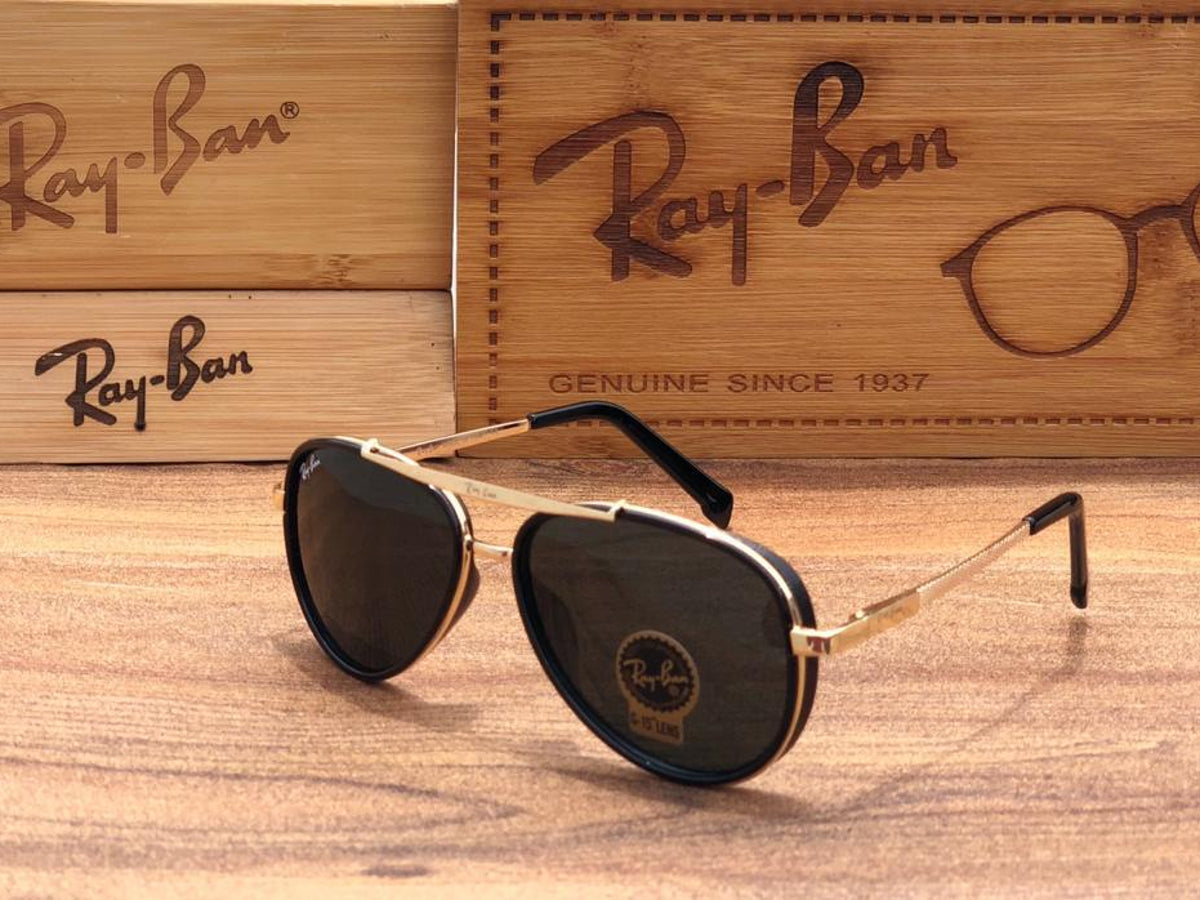 New Design Festival Special Black & Gold 4414 Sunglass For Men.