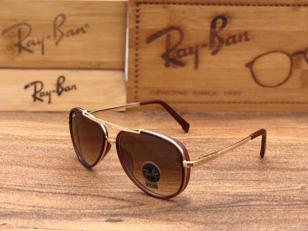 New Design Festival Special Brown Shade & Gold 4414 Sunglass For Men.