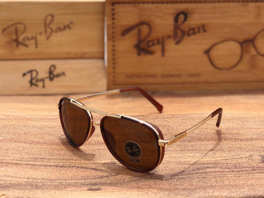 New Design Festival Special Brown & Gold 4414 Sunglass For Men.