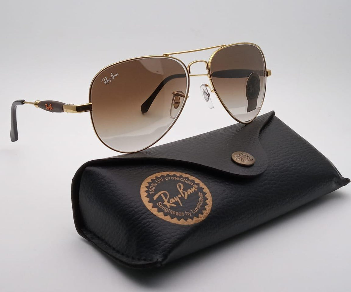 New Stylish Design Brown Shade & Gold 3517 Unique Model Sunglasses For Men and Women.