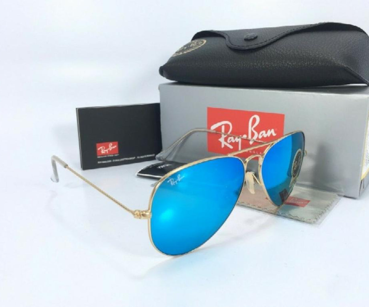 New Arrival Aqua & Gold 3026 Wayfarer Sunglass For Unisex