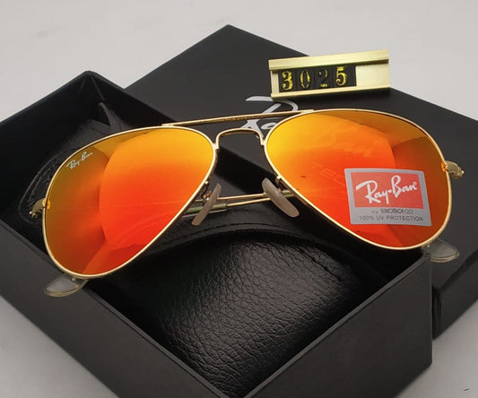 New Arrival Orange & Gold 3026 Wayfarer Sunglass For Unisex