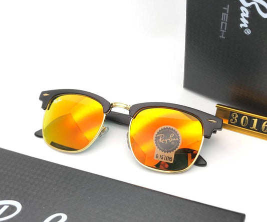 New Fashion Stylish Club-Master Orange & Black 3016 Sunglasses For Unisex